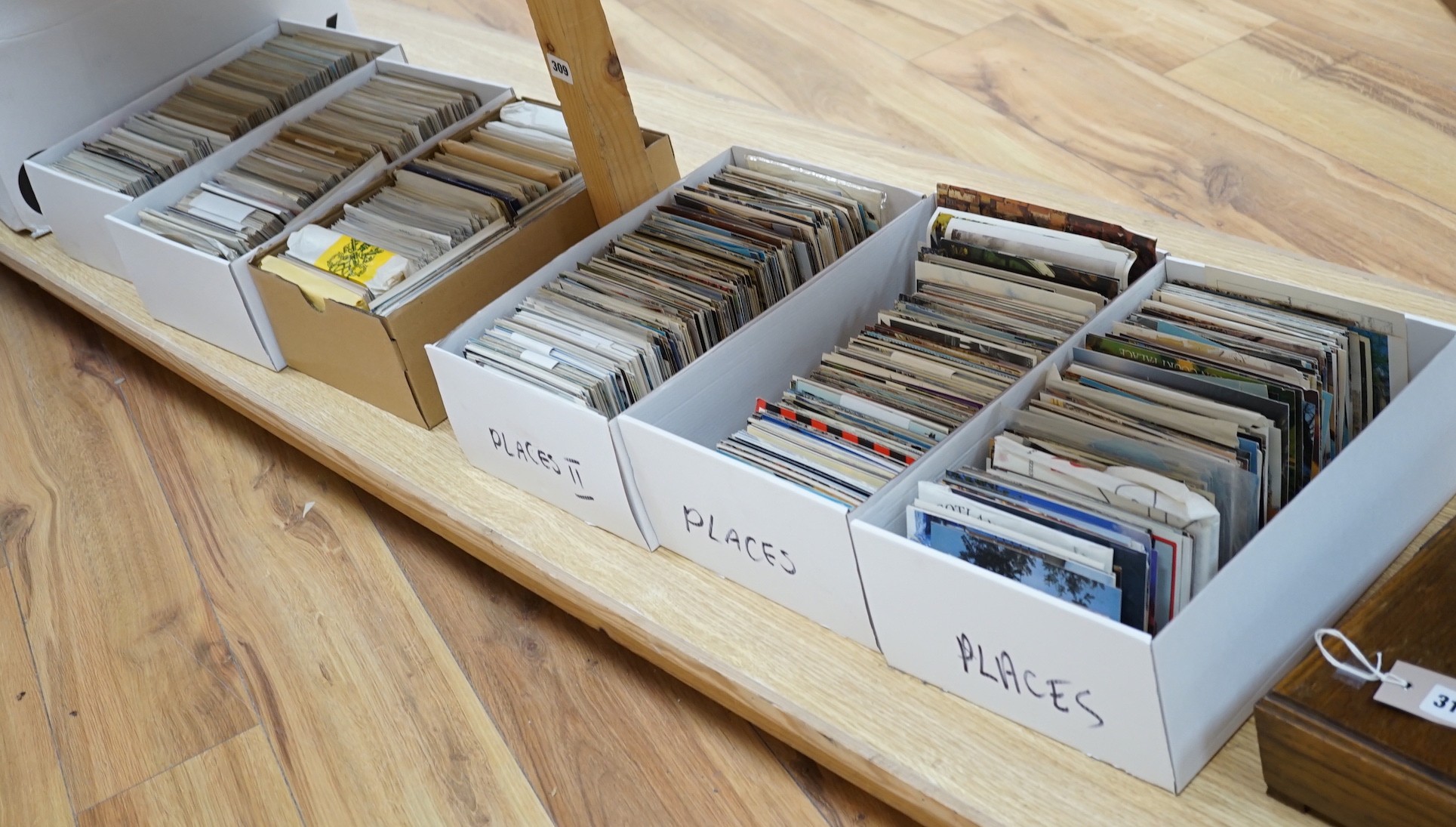 A large quantity of unused topographical postcards (6 boxes)
